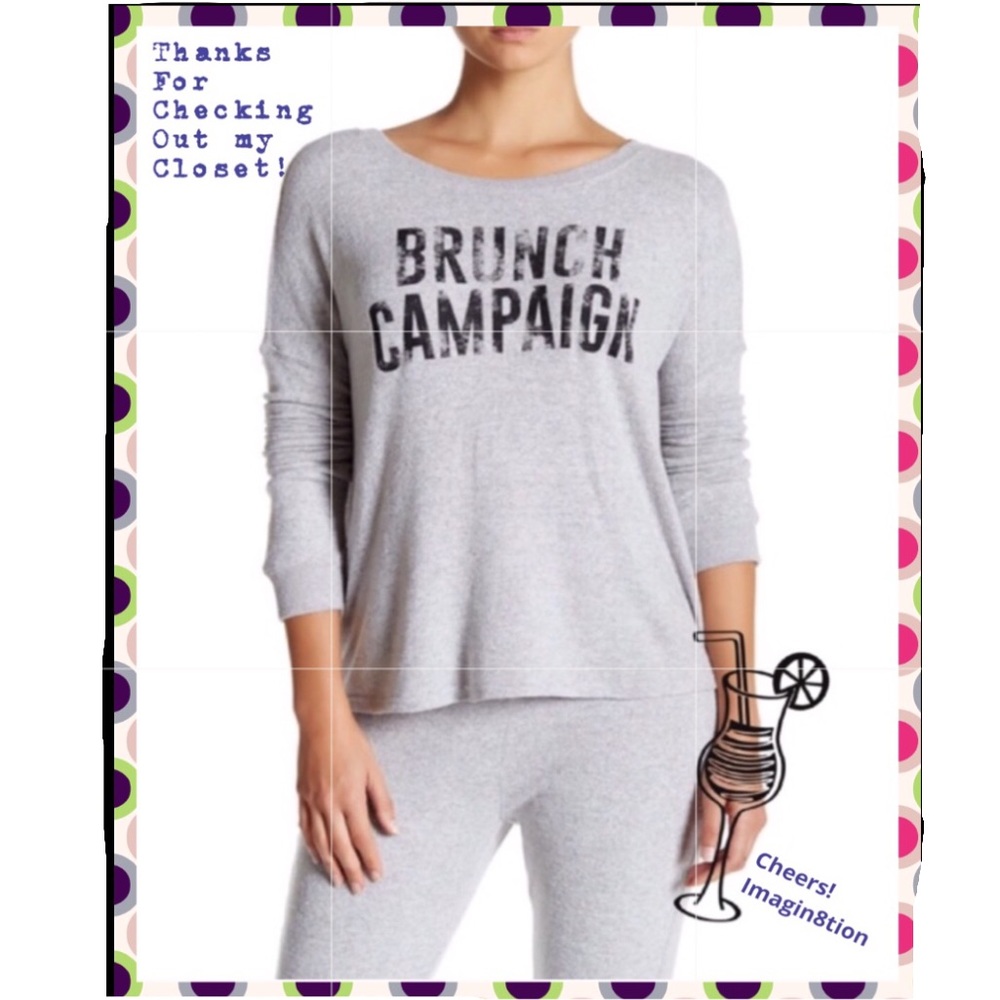 Brushed Crew Neck Brunch Campaign ~Loungewear